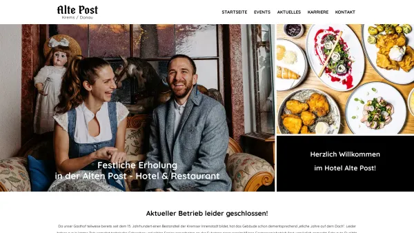 Website Screenshot: Hotel Alte Post - Alte Post Krems - Restaurant & Hotel - Date: 2023-06-22 15:00:05