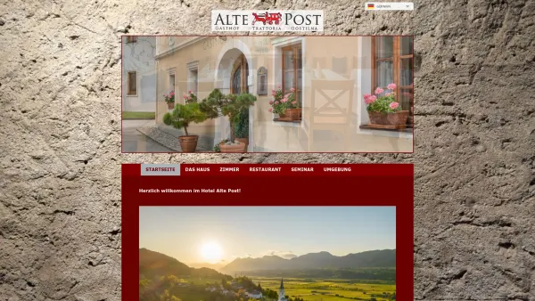 Website Screenshot: Hotel Alte Post Gasthof Gostilna Trattoria - Startseite Hotel Alte Post - Date: 2023-06-22 15:00:05