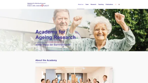 Website Screenshot: Akademie für Altersforschung am Haus der Barmherzigkeit - About us – Akademie für Altersforschung - Date: 2023-06-15 16:02:34