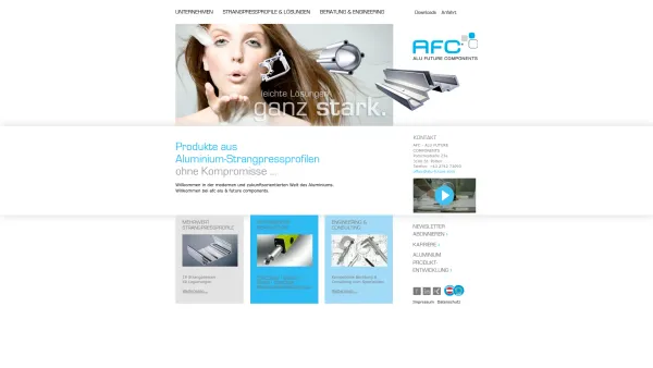 Website Screenshot: afc alu & future components Entwicklungs und Handels GmbH - AFC - ALU FUTURE COMPONENTS - Date: 2023-06-22 12:13:08