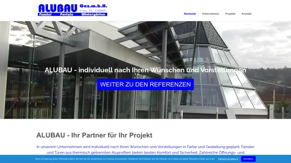 Website Screenshot: ALUBAU Ges.m.b.H. - ALUBAU - Ihr Partner für Ihr Projekt - Alubau Ges.m.b.H. - Date: 2023-06-15 16:02:34