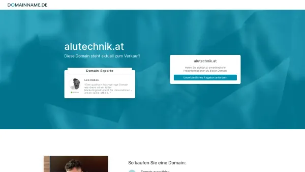 Website Screenshot: Alu-Technik index - Der Domainname alutechnik.at steht zum Verkauf. - Date: 2023-06-14 10:46:59