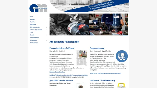 Website Screenshot: AM Baugeräte Handels GmbH - News | am-laser - Date: 2023-06-22 12:13:08