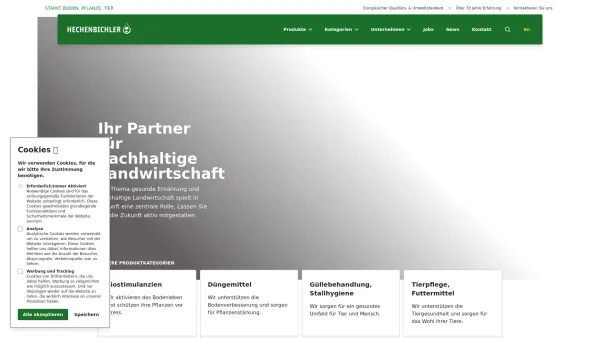 Website Screenshot: Hechenbichler GmbH - Home: Ihr Partner für nachhaltige Landwirtschaft | Hechenbichler | Hechenbichler - Date: 2023-06-15 16:02:34
