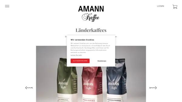 Website Screenshot: bei Amann Kaffee - Amann Kaffee – Amann Kaffee Webshop - Date: 2023-06-15 16:02:34