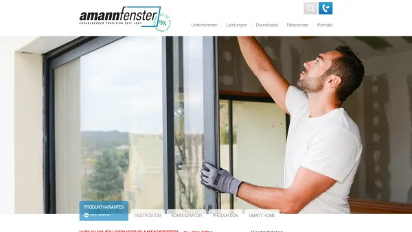 Website Screenshot: Herbert Amann GmbH Co Fenstererzeugung aus allen Materialien - amannfenster, Hohenems - Fenster aus Vorarlberg - Date: 2023-06-14 10:38:44