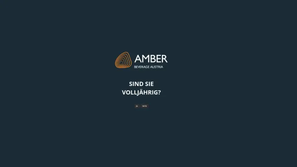 Website Screenshot: Amber Beverage Austria GmbH - Age Verification - Amber Beverage Austria - Date: 2023-06-22 12:13:08