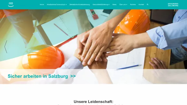 Website Screenshot: amd-sbg.at - AMD Salzburg | Arbeitsmedizinisches und sicherheitstechnisches Zentrum - Date: 2023-06-22 15:02:29