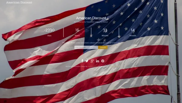 Website Screenshot: American Discount - American Discount - Amerikanische Fanartikel online bestellen - Date: 2023-06-22 15:02:30