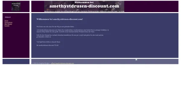 Website Screenshot: amethystdrusen-discount - Willkommen auf amethystdrusen-discount.com - Date: 2023-06-22 15:02:30