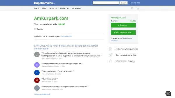 Website Screenshot: Hotel am Kurpark - AmKurpark.com is for sale | HugeDomains - Date: 2023-06-14 10:38:44