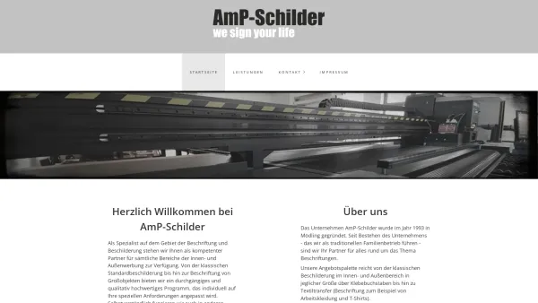 Website Screenshot: AmP-Schilder - AmP-Schilder - Date: 2023-06-14 10:37:15