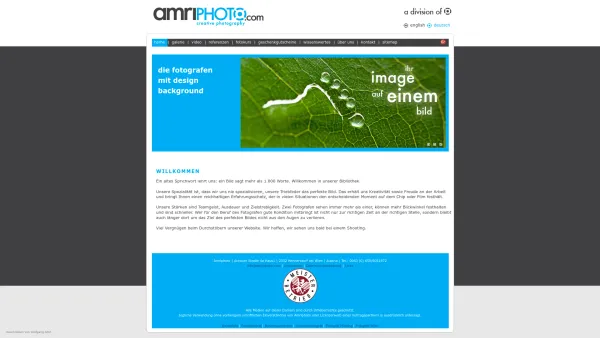 Website Screenshot: Amriphoto - Industriefotograf, Fotograf Wien, Werbefotograf - Welcome to Amri Photo - Date: 2023-06-22 15:02:30