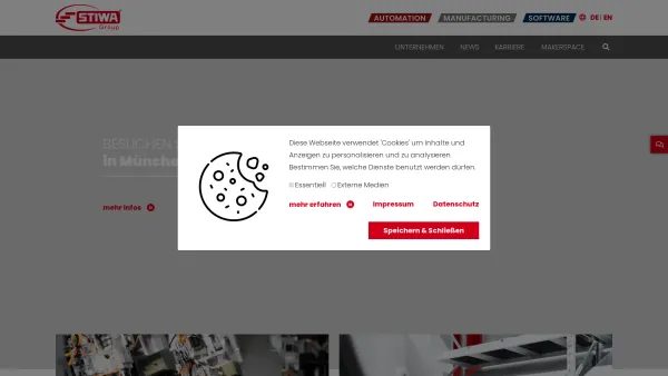 Website Screenshot: AMS-Engineering GmbH - Automationstechnik & Automationslösungen vom Hersteller - STIWA - STIWA - Date: 2023-06-15 16:02:34