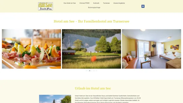 Website Screenshot: Hotel Gasthof am See - Willkommen im Hotel Picey am schönen Turnersee | Hotel am See – Famile Picey - Date: 2023-06-22 15:02:30