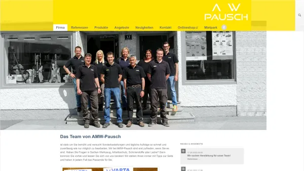 Website Screenshot: Josef Pausch GmbH & CO KG - Die Firma AMW-Pausch in Tamsweg - AMW Pausch - Date: 2023-06-22 15:02:30