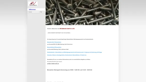 Website Screenshot: Alfred AN Elektronik - an-elektronik.at - Willkommen - Date: 2023-06-22 15:02:30
