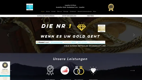 Website Screenshot: Goldankauf Linz Juwelier Anadolu Gold - Anatolien Gold | Goldankauf Linz | kostenlose Wertschätzung - Date: 2023-06-26 10:26:05
