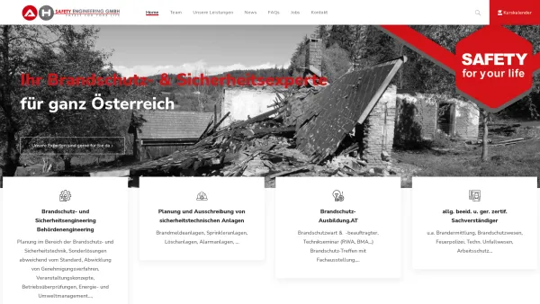 Website Screenshot: Anderwald Ihr Problem ist unsere Herausforderung - Ihre Experten im Bereich Brandschutz- und Sicherheitstechnik - AH Safetey Engineering - Date: 2023-06-22 12:13:08