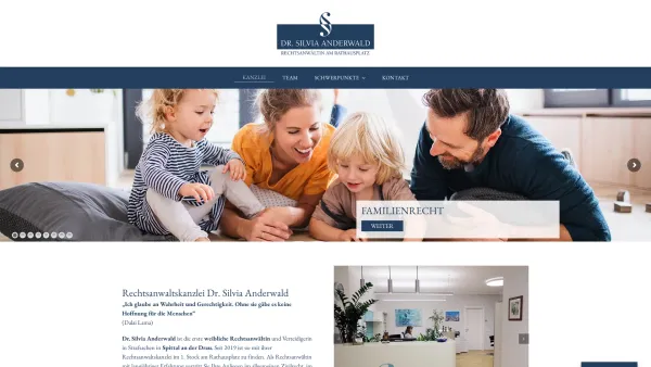 Website Screenshot: Dr. Silvia Anderwald - Rechtsanwaltskanzlei Dr. Silvia Anderwald in Spittal/Kärnten - Date: 2023-06-26 10:26:05