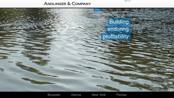 Website Screenshot: Andlinger Company Founded by Gerhard Andlinger LBOs MBOs Public and Private Recapitalization and Growth Capital - Andlinger and Company - Date: 2023-06-22 12:13:08