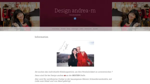 Website Screenshot: Design und Schneiderwerkstätte andrea-m - Design andrea-m – Schneiderwerkstätte - Date: 2023-06-22 12:13:08