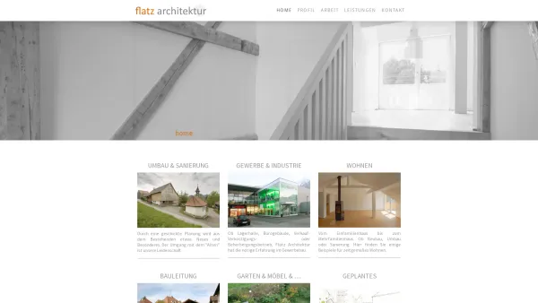 Website Screenshot: flatz.architektur - Architekturbüro in Vorarlberg - FLATZ ARCHITEKTUR - Date: 2023-06-22 12:13:08
