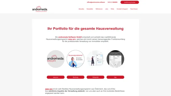 Website Screenshot: andromeda software - andromeda Software GmbH – Hausverwaltungssoftware für Profis - Date: 2023-06-15 16:02:34