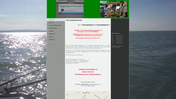 Website Screenshot: Angelsport Aumair - Angelsport Aumair - Startseite - Date: 2023-06-22 12:13:08
