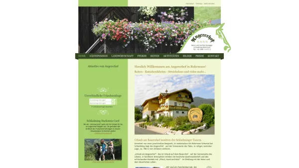 Website Screenshot: Neue Seite 2 - Urlaub auf dem Bauernhof in Schladming Rormoos am Angererhof - Date: 2023-06-22 12:13:09