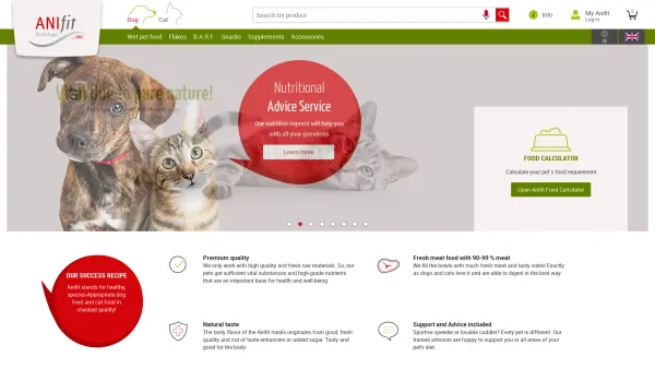 Website Screenshot: Anifit Tiernahrung GmbH - Provital - Date: 2023-06-14 10:47:02