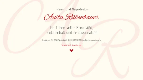 Website Screenshot: BIO NATUR HAARSTUDIO Anita Rübenbauer
Ganzheitliches Haut und Haarstudio - Anita Rübenbauer - Date: 2023-06-15 16:02:34