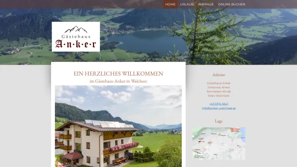 Website Screenshot: Johannes Anker - Home - Gästehaus Anker Walchsee - Date: 2023-06-22 12:13:09