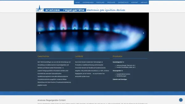 Website Screenshot: Anstoss Regelgeräte StartSeite - Home | Anstoss Regelgeräte - Date: 2023-06-22 15:00:05