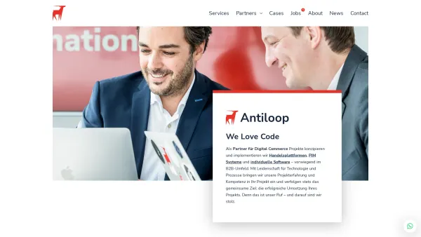Website Screenshot: Antiloop GmbH - Antiloop | Partner für Digital Commerce Services - Date: 2023-06-22 15:00:05