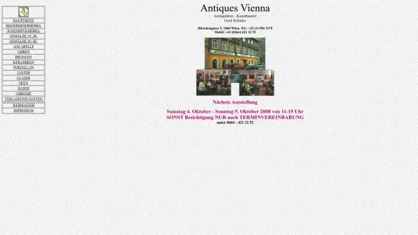 Website Screenshot: Schinko Antiques Vienna - Antiques Vienna - Date: 2023-06-22 15:00:05