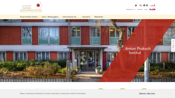 Website Screenshot: ANTON PROKSCH INSTITUT - Anton Proksch Institut in Wien - Date: 2023-06-14 10:38:47