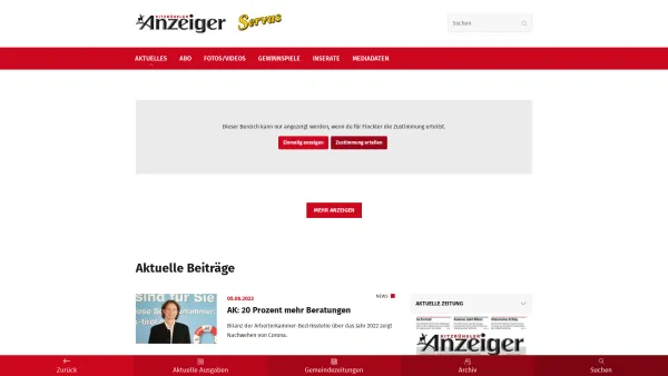 Website Screenshot: Kitzbüheler Anzeiger - Aktuelles - Kitzbüheler Anzeiger - Kitzbühel - Date: 2023-06-15 16:02:34