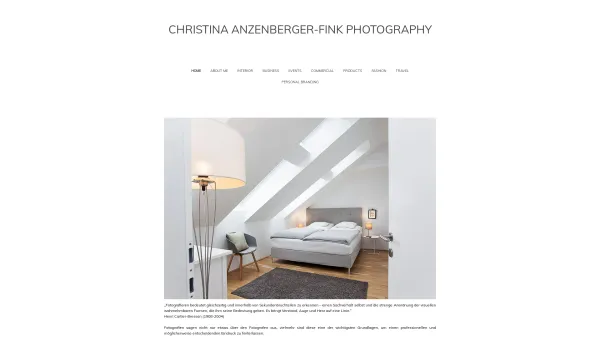 Website Screenshot: Christina Anzenberger-Fink - Home - Christina Anzenberger-Fink Photography - Date: 2023-06-22 15:00:05
