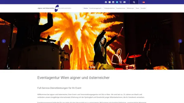 Website Screenshot: Aigner und Österreicher OG - Eventagentur und Veranstaltungsagentur aus Wien - Date: 2023-06-14 10:38:47