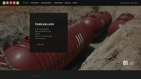 Website Screenshot: A&O TEC GmbH - ATE - Ihr Partner rund um die Tank- und Heizungsanlage - Date: 2023-06-22 12:13:09