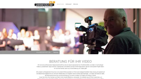 Website Screenshot: AP-C Andreas Pesendorfer Communication - PesendorferFilm - die Videoproduktion aus der Hochsteiermark - PesendorferFilm - ihr Videopartner aus der Hochsteiermark - Date: 2023-06-22 12:13:09
