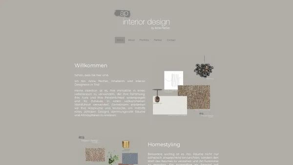 Website Screenshot: ap interior design by Anne Pecher - Home - Date: 2023-06-26 10:26:05