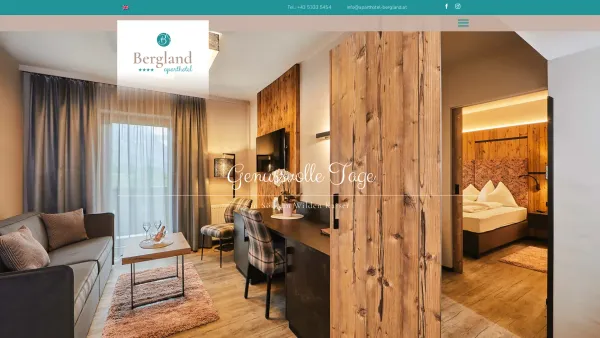 Website Screenshot: Aparthotel Bergland - Schönste Ferienwohnung in Söll ? Top Appartement Wilder Kaiser - Date: 2023-06-15 16:02:34