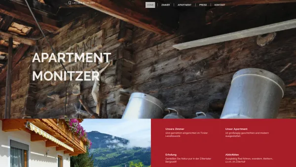 Website Screenshot: Karin Monitzer - Gästehaus in Kaltenbach | Gästehaus Monitzer - Date: 2023-06-22 12:13:09