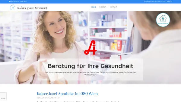 Website Screenshot: Apotheke Kaiser Josef Online-Shop - Kaiser Josef Apotheke in 1080 Wien - Date: 2023-06-14 10:38:47