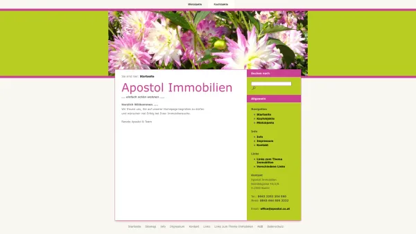 Website Screenshot: Apostol Immobilien - Apostol Immobilien - Date: 2023-06-22 12:13:09