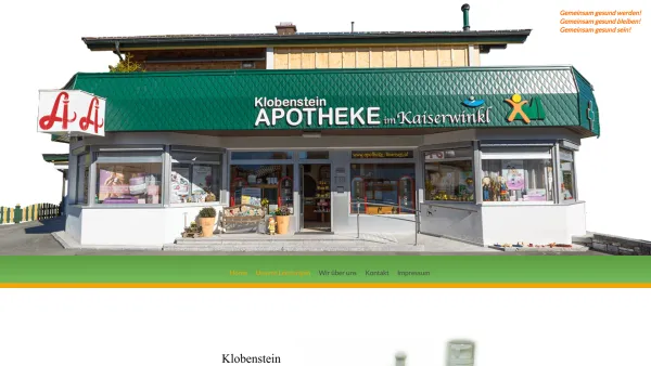 Website Screenshot: Klobenstein-Apotheke Mag pharm Ingrid Klobenstein News und Infos - Home - Apotheke Klobenstein - Date: 2023-06-22 12:13:09