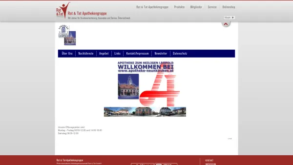 Website Screenshot: Apotheke zum heiligen Leopold - Rat & Tat | Apotheke Zum Hl. Leopold | willkommen - Date: 2023-06-22 12:13:09