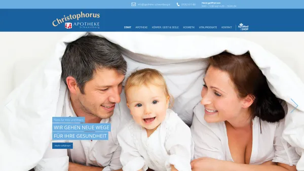 Website Screenshot: Christophorus Apotheken - Christophorus Apotheke – Schwertberg - Herzlich Willkommen - Date: 2023-06-22 15:06:15
